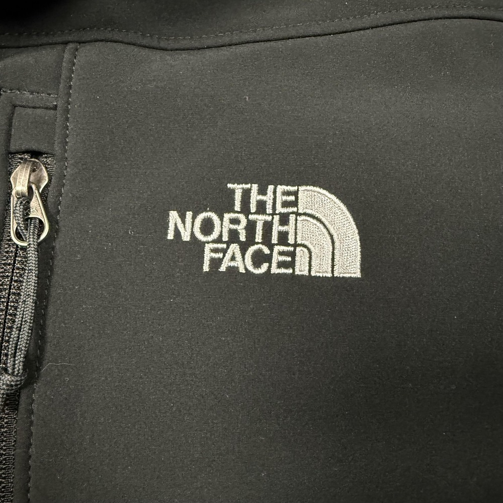 The‎ North Face Apex Jacket Mens Medium Black Full Zip Softshell Windbreaker - Picture 3 of 12